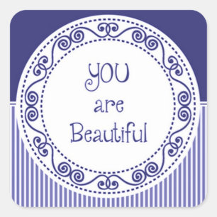 Je bent mooie blauwe Stickers
