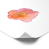 Je bent mooie Waterverf Floral Poster (Hoek)