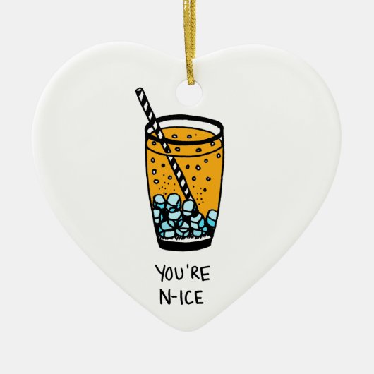 Je bent N-Ice Keramisch Ornament (Voorkant)