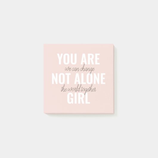 Je bent niet alleen een positieve motivatie-prijso post-it® notes (Voorkant)