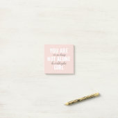 Je bent niet alleen een positieve motivatie-prijso post-it® notes (Op bureau)