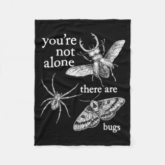 Je bent niet alleen Er zijn bugs Fleece Deken