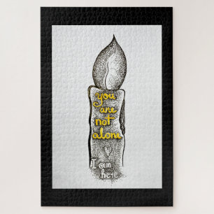 Je bent niet alleen, ik ben hier vriendschap citaa legpuzzel