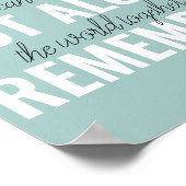 Je bent niet alleen je inspringingsherinnering her poster (Hoek)