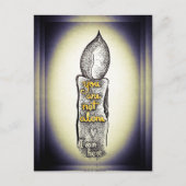 Je bent niet alleen kaars liefdevolle vriendschap briefkaart (Voorkant)