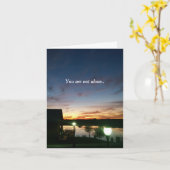 Je bent niet alleen kaart (Gele Bloem)