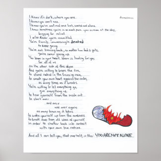 Je bent niet alleen poster