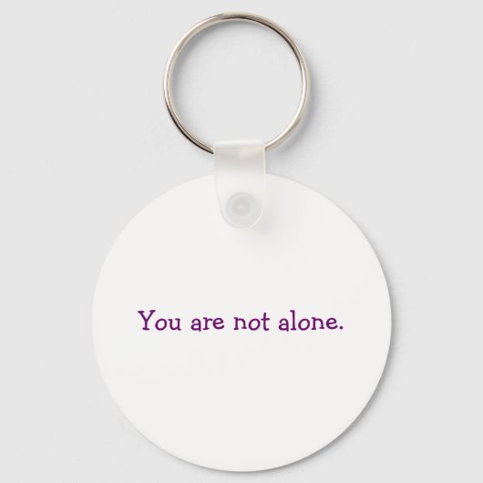 Je bent niet alleen. sleutelhanger (Voorkant)