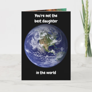 Je bent niet de beste dochter. Kaart
