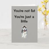 Je bent niet dik. Je bent gewoon een beetje... Kaart (Gele Bloem)