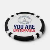 Je bent niet te stoppen pokerchips (Enkel)