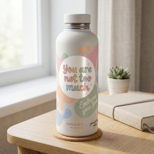 Je Bent Niet Teveel Neurodivergente Bevestiging Ronde Sticker