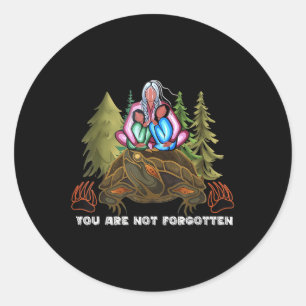 Je bent niet vergeten dat ik Indiaanse vrouw ben. Ronde Sticker