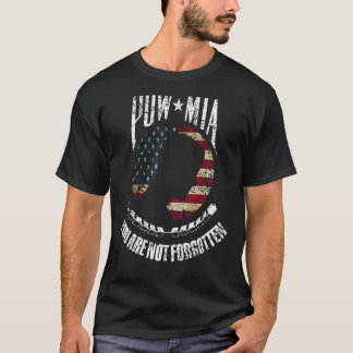 Je bent niet vergeten Pow Mia Amerikaanse vlag T-shirt