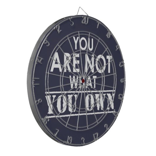 Je bent niet wat je bent dartbord (Voorkant Links)