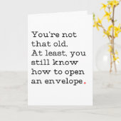 Je bent niet zo'n ouwe Kaart (Gele Bloem)