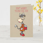 Je bent nog steeds een warme verjaardag kaart (Gele Bloem)