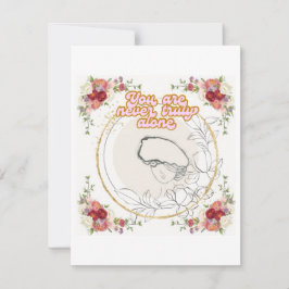 Je bent nooit echt alleen-platte Kaart