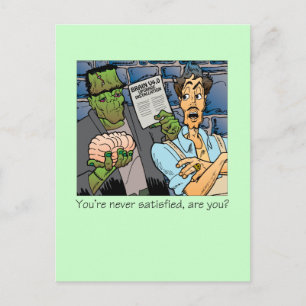 Je bent nooit tevreden briefkaart