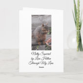 Je bent Nutty en ik vind het leuk. | Funny Squirre Kaart (Achterkant)