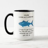 Je bent O Fish Ally Geweldige Grappig Engels Docen Mok (Links)