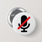 Je bent op de stomme. Button. Ronde Button 5,7 Cm (Voorkant /achterkant)