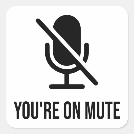 Je bent op de stomme vierkante sticker (Voorkant)