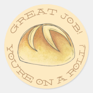 Je bent op een rol! Geweldig werkonderwijzend huis Ronde Sticker