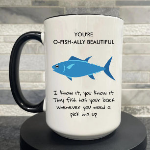 Je bent op Fish Ally Mooie grappige collega koffie Mok