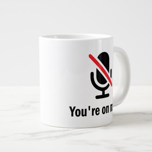 Je bent op stomme stomme Funny. Extra Grote Beker (Voorkant rechts)