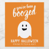 Je bent opgevoed - grappige halloween party wijn etiket (Enkel label)