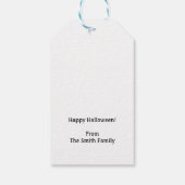 Je bent opgevoed Halloween Cadeaulabel (Achterkant)