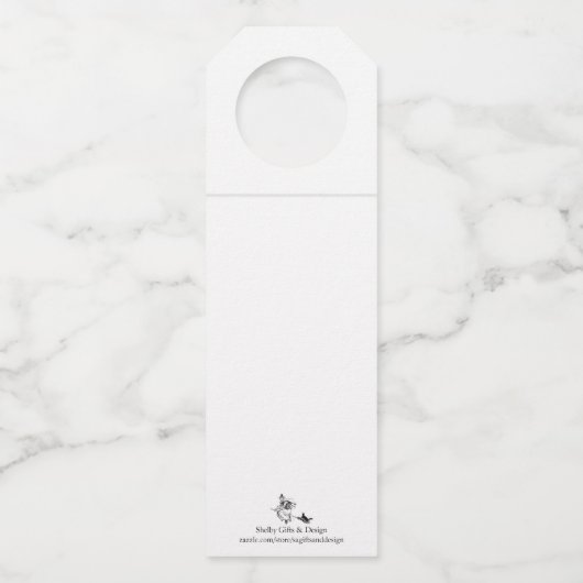 Je bent opgevoed heks Labels. Flessenhanger (Achterkant)