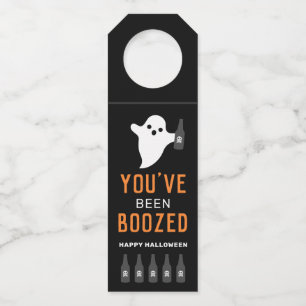 Je bent opgevoed Oranje en Black Halloween Flessenhanger