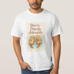 Je bent Otterlijk Schattig – Mooie Waterverf Otter T-shirt
