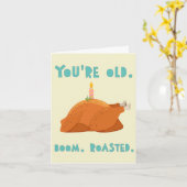 Je bent oud. Boom. Gebrand. Kaart (Gele Bloem)