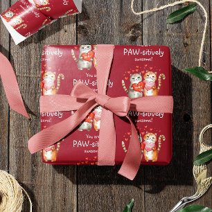 Je bent paars Geweldige rood en roze Cadeaupapier