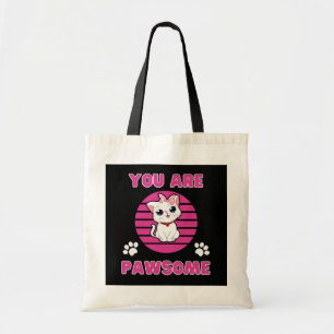Je bent Pawsome Canvas tas
