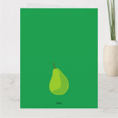 Je bent pearfect grappig groen peer wenskaart kaart (Achterkant)