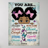 Je bent prachtig - Aangepaste naam Poster (Voorkant)