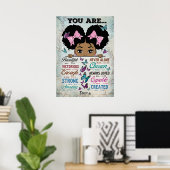 Je bent prachtig - Aangepaste naam Poster (Thuiskantoor)