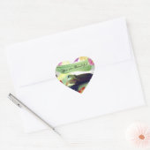 Je bent prachtig hart sticker (Envelop)