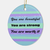 Je bent prachtig keramisch ornament (Links)