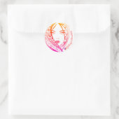 Je bent prachtig ronde sticker (Tas)