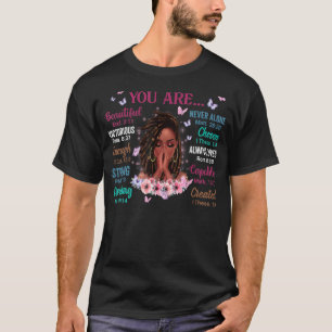 Je bent prachtig Victorious genoeg sterke Floral T-shirt
