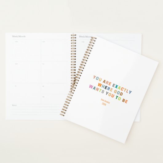 Je bent precies waar God wil dat je bent | Planner (Display)