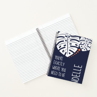 Je bent precies waar je moet zijn, Navy Blue Notitieboek