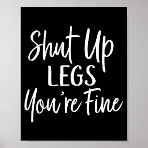 Je bent prima shirt voor de gym - Grappige trainin Poster