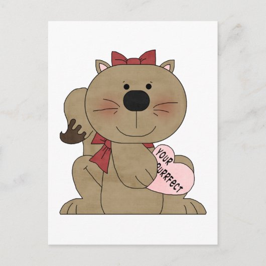 Je bent Purrfect T-shirts en Gifts Briefkaart (Voorkant)