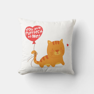 Je Bent Purrfect Voor Mij Romantische Kattengrap Kussen
